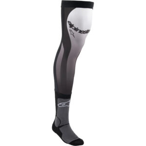 ALPINESTARS KNEE BRACE SOCKS – BLACK/WHITE