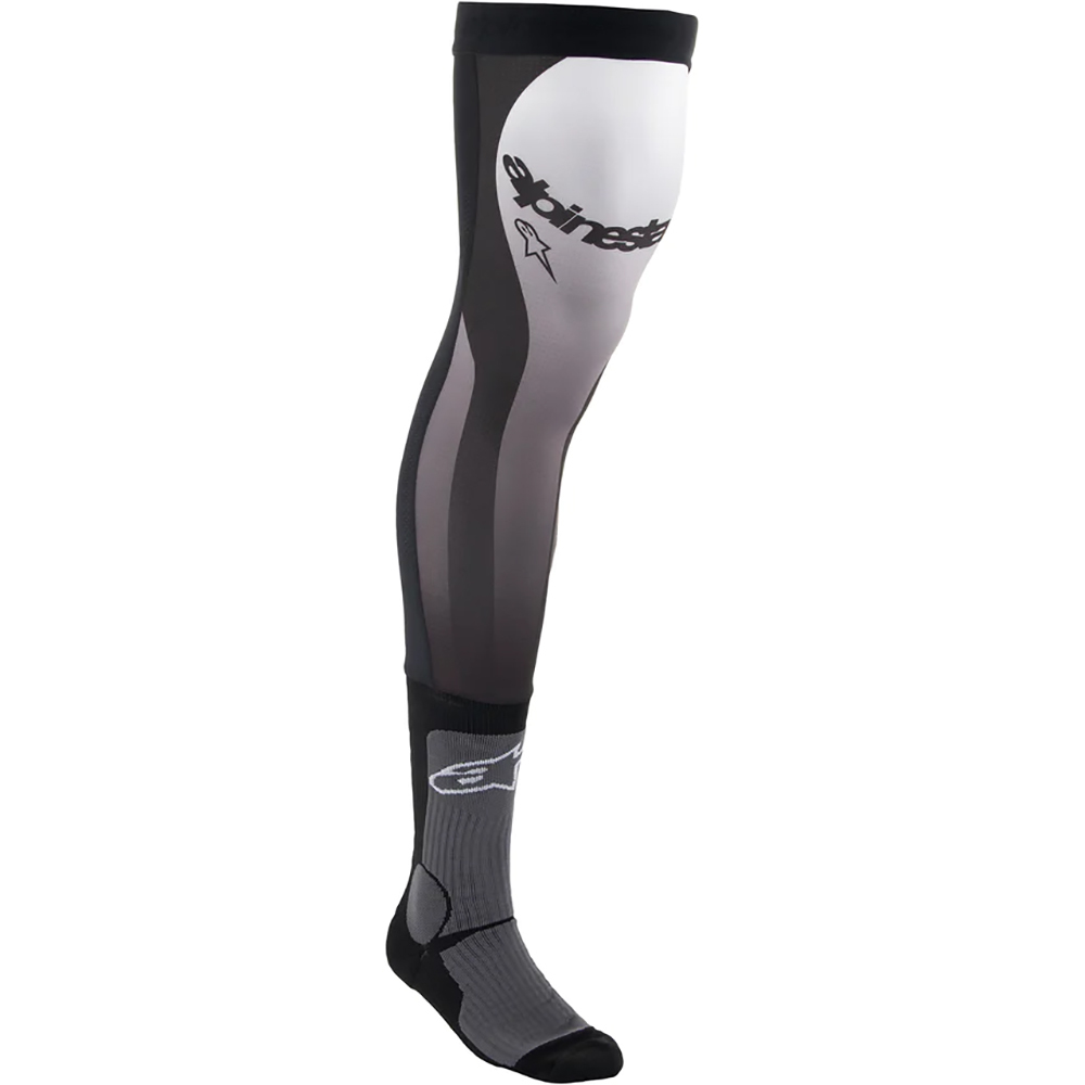 ALPINESTARS KNEE BRACE SOCKS - BLACK/WHITE