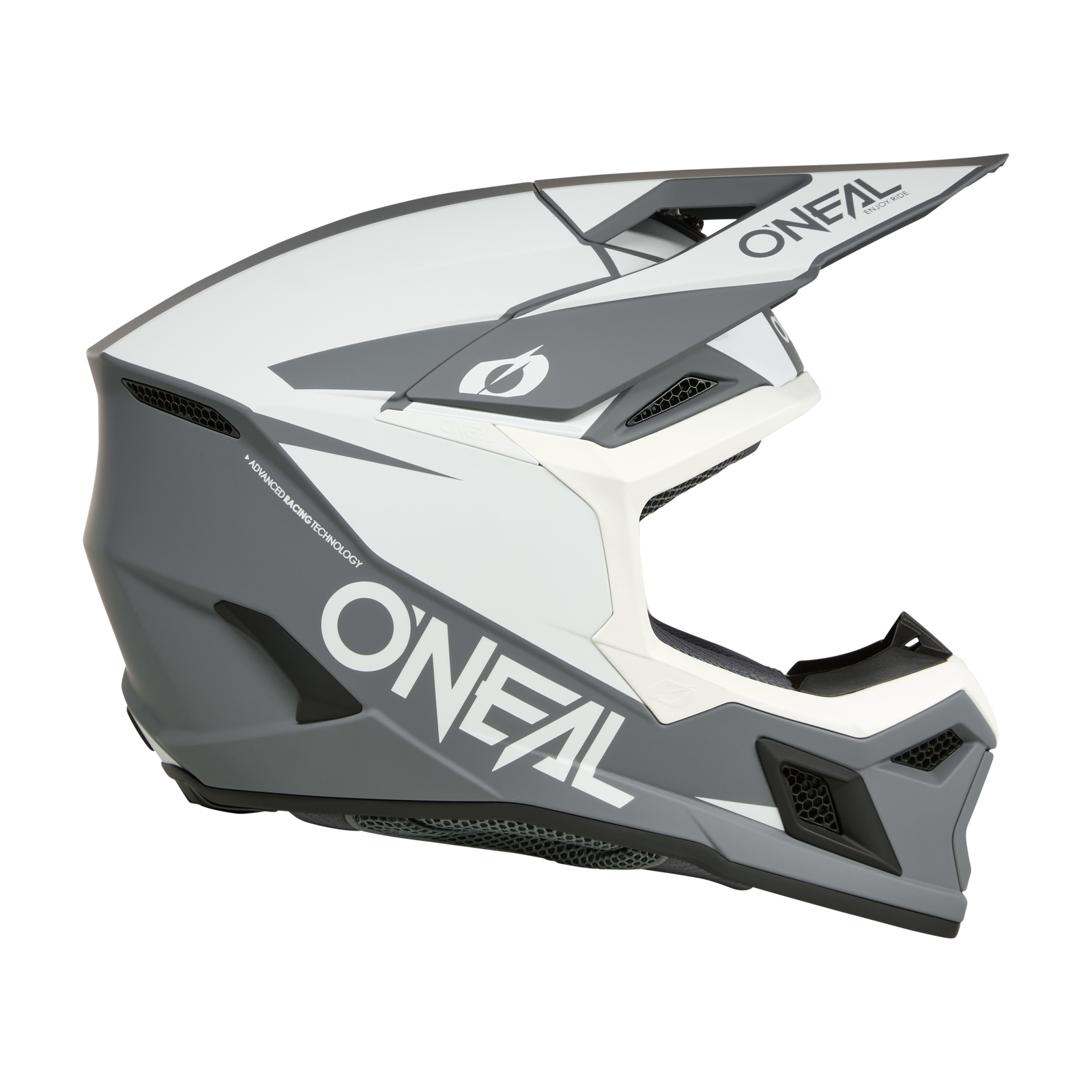 ONEAL 2026 3 SERIES SOLID V.26 MX HELMET - WHITE/BLACK - Image 4