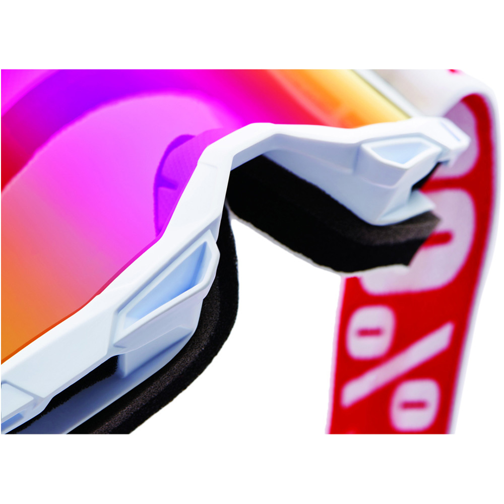 100% ACCURI 2 PURE GOGGLES - RED/BLUE MIRROR LENS - Image 2