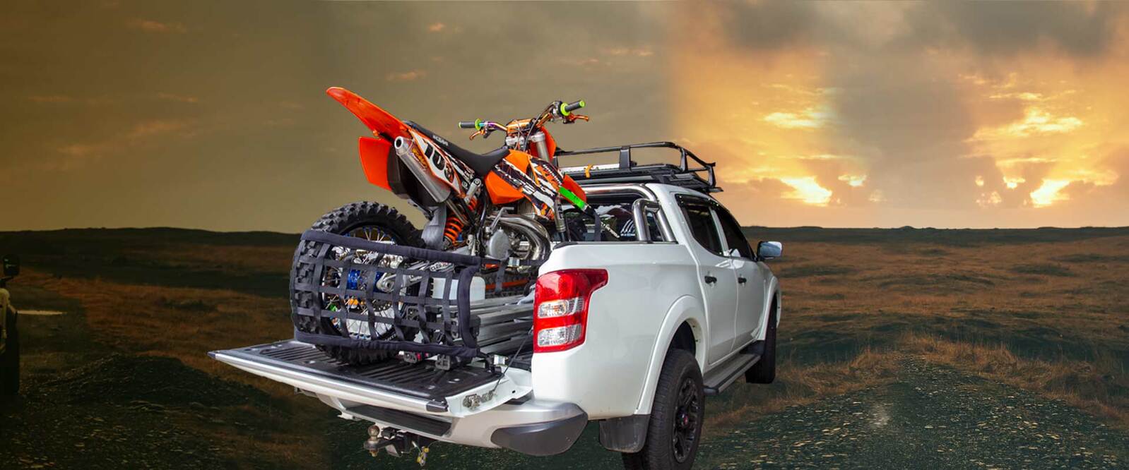 MX NET BIKE/GEAR RESTRAINT - BLACK/LARGE - Image 4