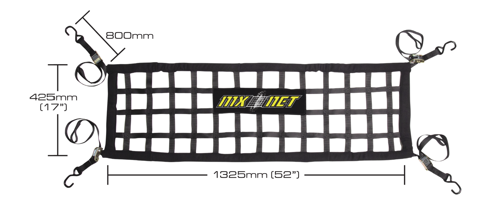 MX NET BIKE/GEAR RESTRAINT - BLACK/LARGE - Image 2