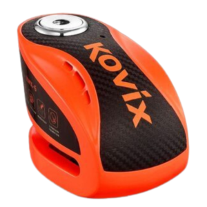 KOVIX ALARM DISC LOCK KNX-6 WITH REMINDER CABLE – ORANGE