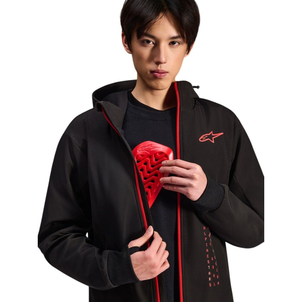 ALPINESTARS RADIUM TECH HOODIE - BLACK/RED - Image 6