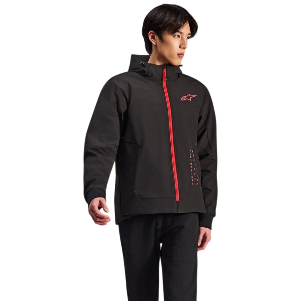 ALPINESTARS RADIUM TECH HOODIE - BLACK/RED - Image 2