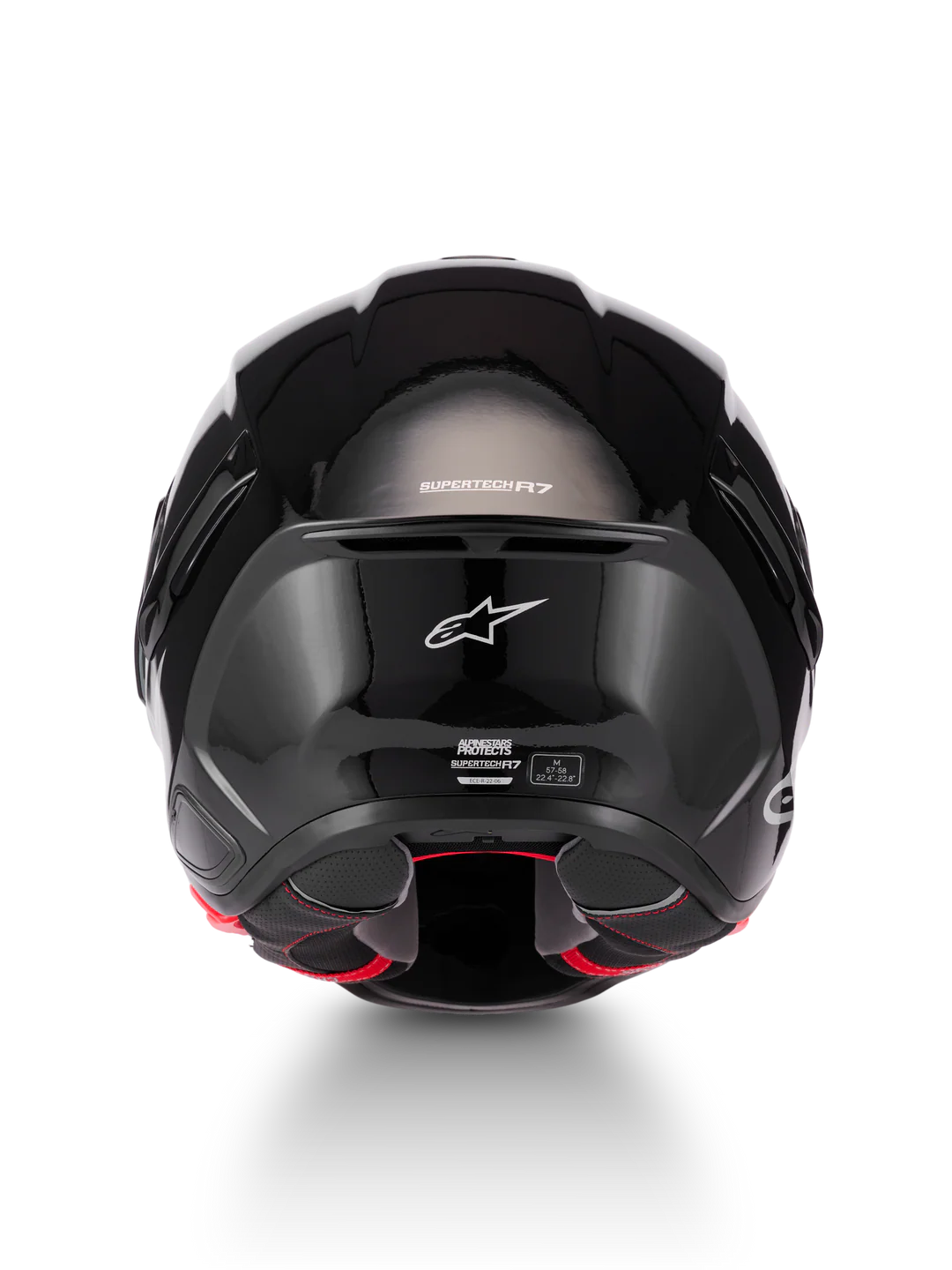 ALPINESTARS SR7 SOLID HELMET - BLACK/GLOSSY - Image 6