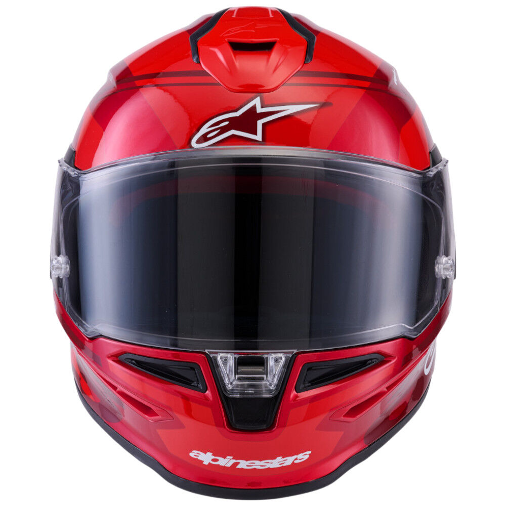 ALPINESTARS SR7 ACORE HELMET - RED/WHITE/GLOSSY - Image 3