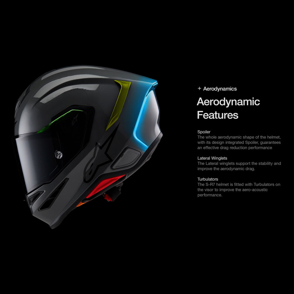 ALPINESTARS SR7 ACORE HELMET - RED/WHITE/GLOSSY - Image 8