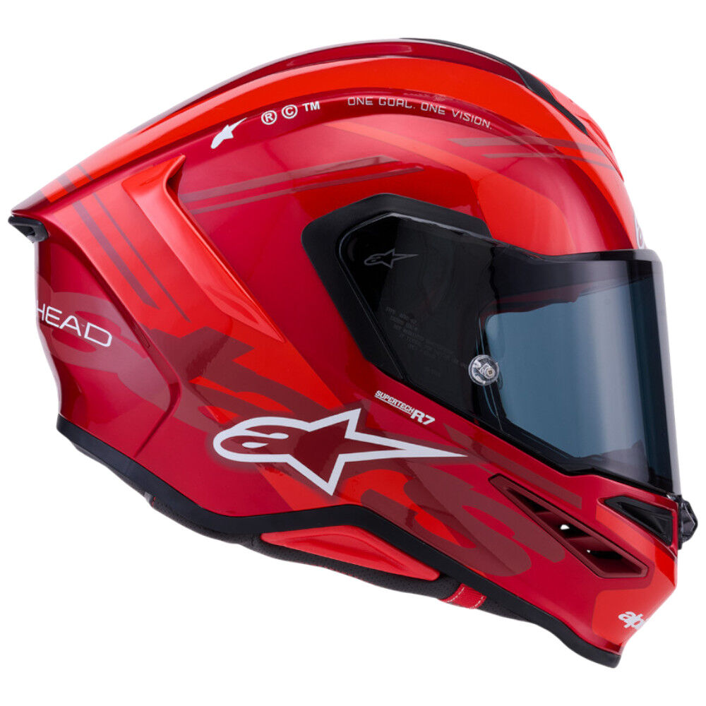 ALPINESTARS SR7 ACORE HELMET - RED/WHITE/GLOSSY - Image 10