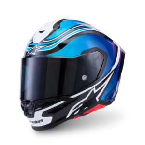 ALPINESTARS SR7 ZEAL HELMET – BLACK/BLUE/PINK/WHITE/GLOSSY