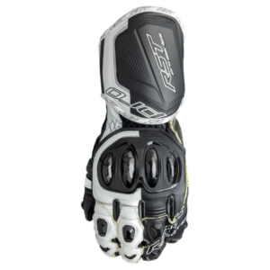 RST PRO SERIES GP D30 CE KANGAROO RACE GLOVES – BLACK/WHITE