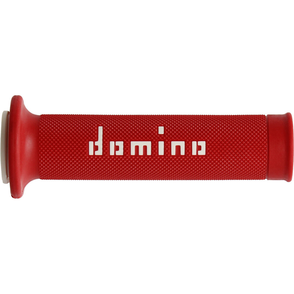 DOMINO A010 SLIM ROAD GRIPS - RED/WHITE - Image 2