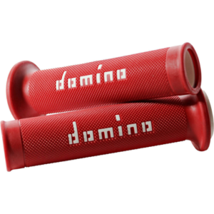 DOMINO A010 SLIM ROAD GRIPS – RED/WHITE