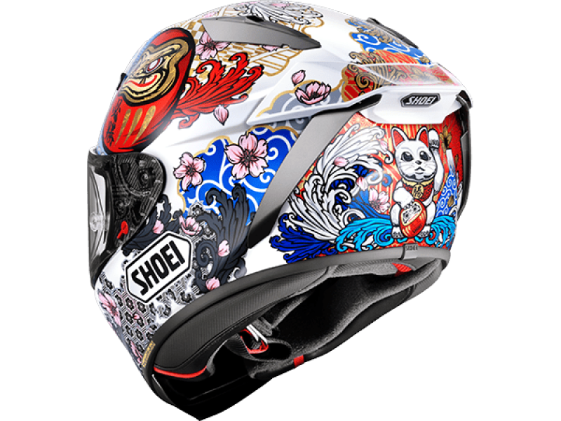 SHOEI X-SPR PRO LIMITED EDITION MARC MARQUEZ MOTEGI 5 TC-6 HELMET - WHITE - Image 2