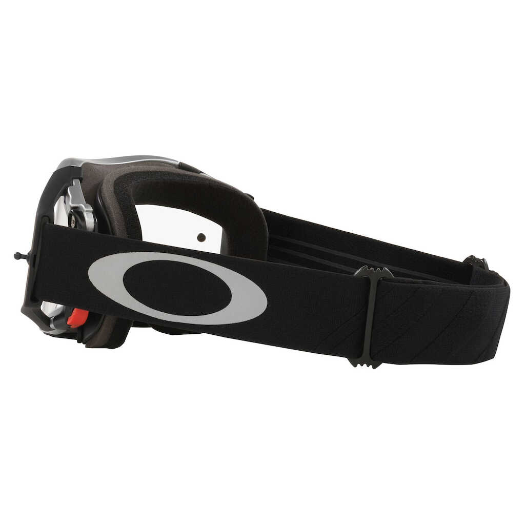 OAKLEY AIRBRAKE TUFF BLOCKS BLACK GUNMETAL GOGGLES - CLEAR LENS - Image 3