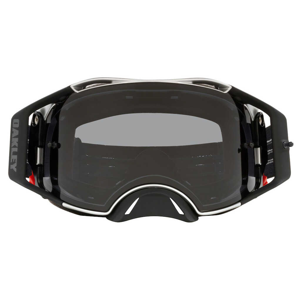 OAKLEY AIRBRAKE TUFF BLOCKS BLACK GUNMETAL GOGGLES - DARK GREY LENS - Image 2