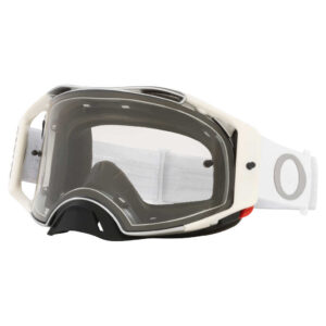 OAKLEY AIRBRAKE TUFF BLOCKS WHITE GOGGLES – CLEAR LENS