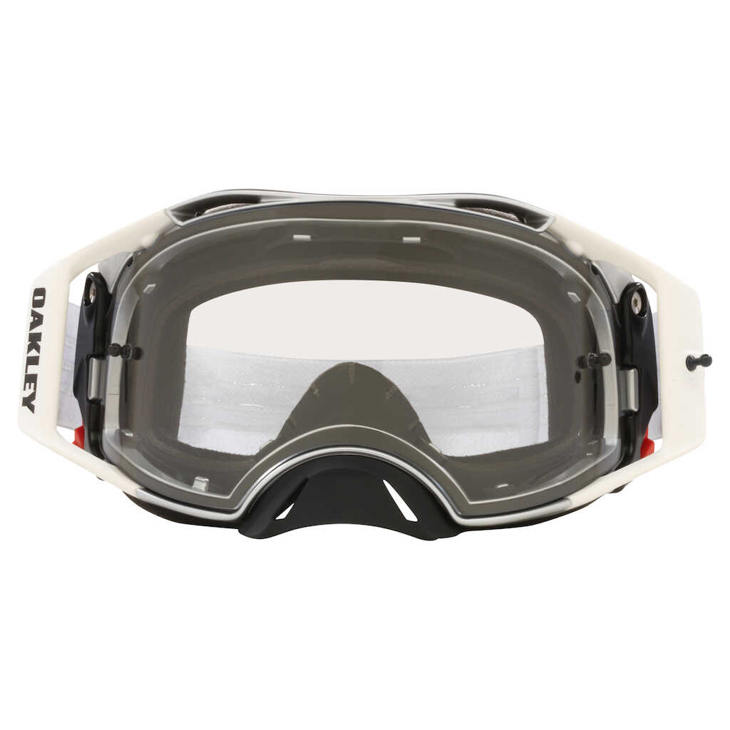 OAKLEY AIRBRAKE TUFF BLOCKS WHITE GOGGLES - CLEAR LENS - Image 2