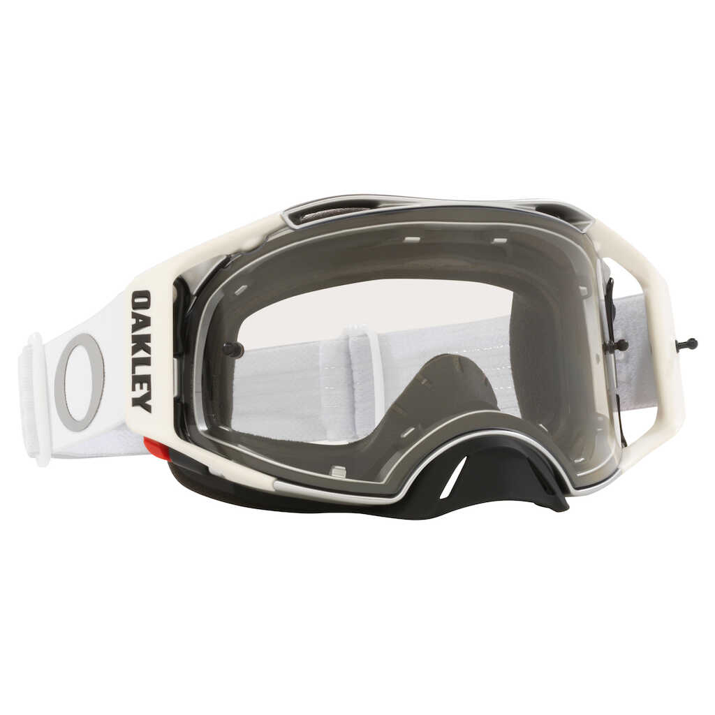 OAKLEY AIRBRAKE TUFF BLOCKS WHITE GOGGLES - CLEAR LENS - Image 3