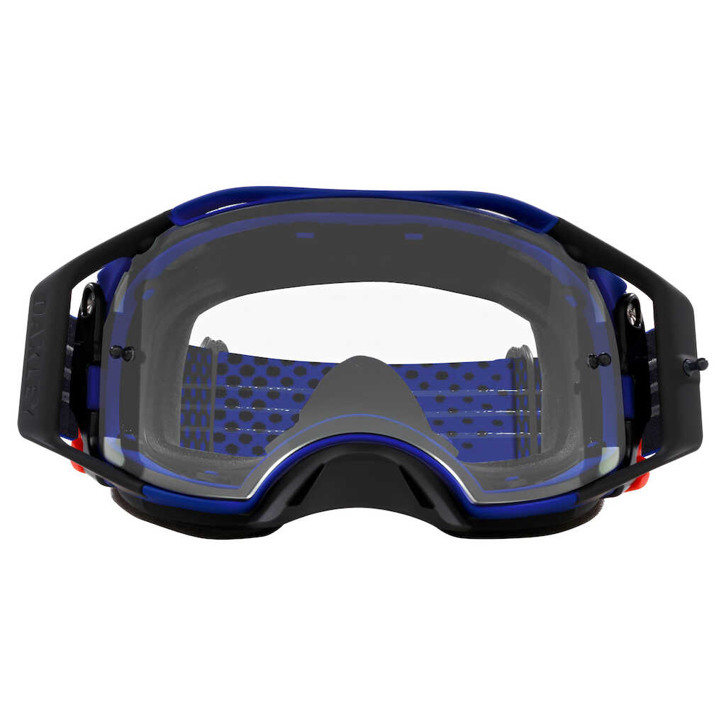 OAKLEY AIRBRAKE MOTO B1B BLUE GOGGLES - CLEAR LENS - Image 2