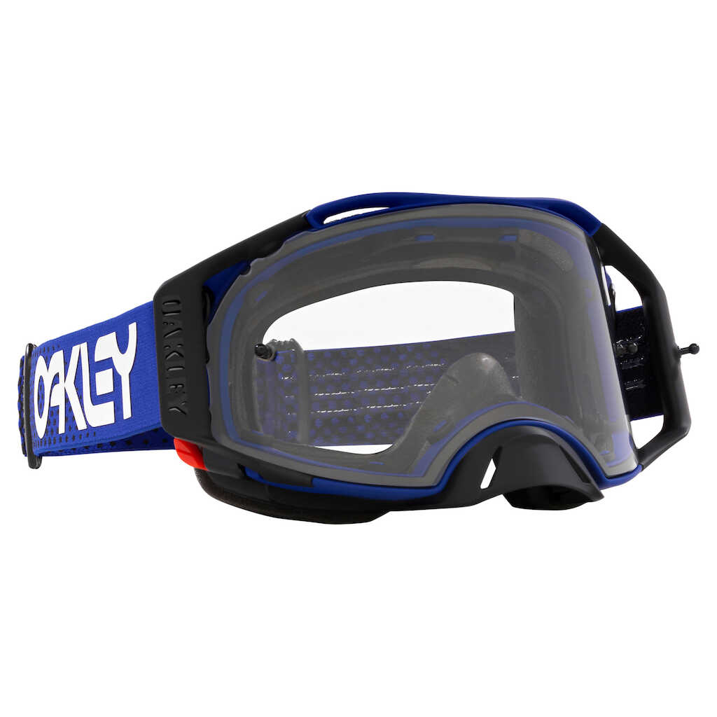 OAKLEY AIRBRAKE MOTO B1B BLUE GOGGLES - CLEAR LENS - Image 3