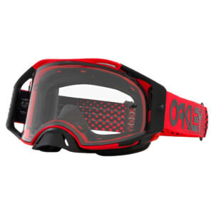 OAKLEY AIRBRAKE MOTO B1B RED GOGGLES – CLEAR LENS