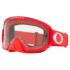 OAKLEY O FRAME 2.0 PRO MOTO RED GOGGLES – CLEAR LENS