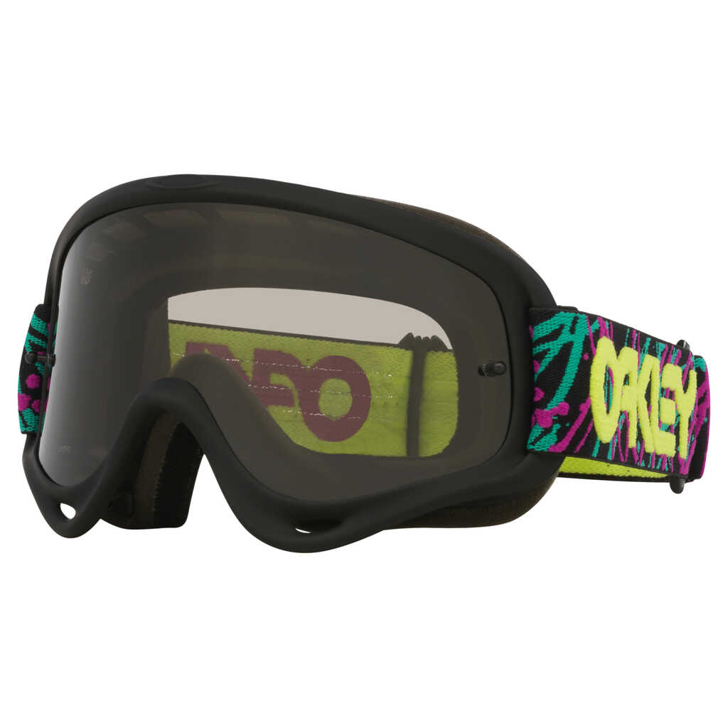 OAKLEY O FRAME JAXSON BLACK MX GOGGLES - LIGHT GREY LENS