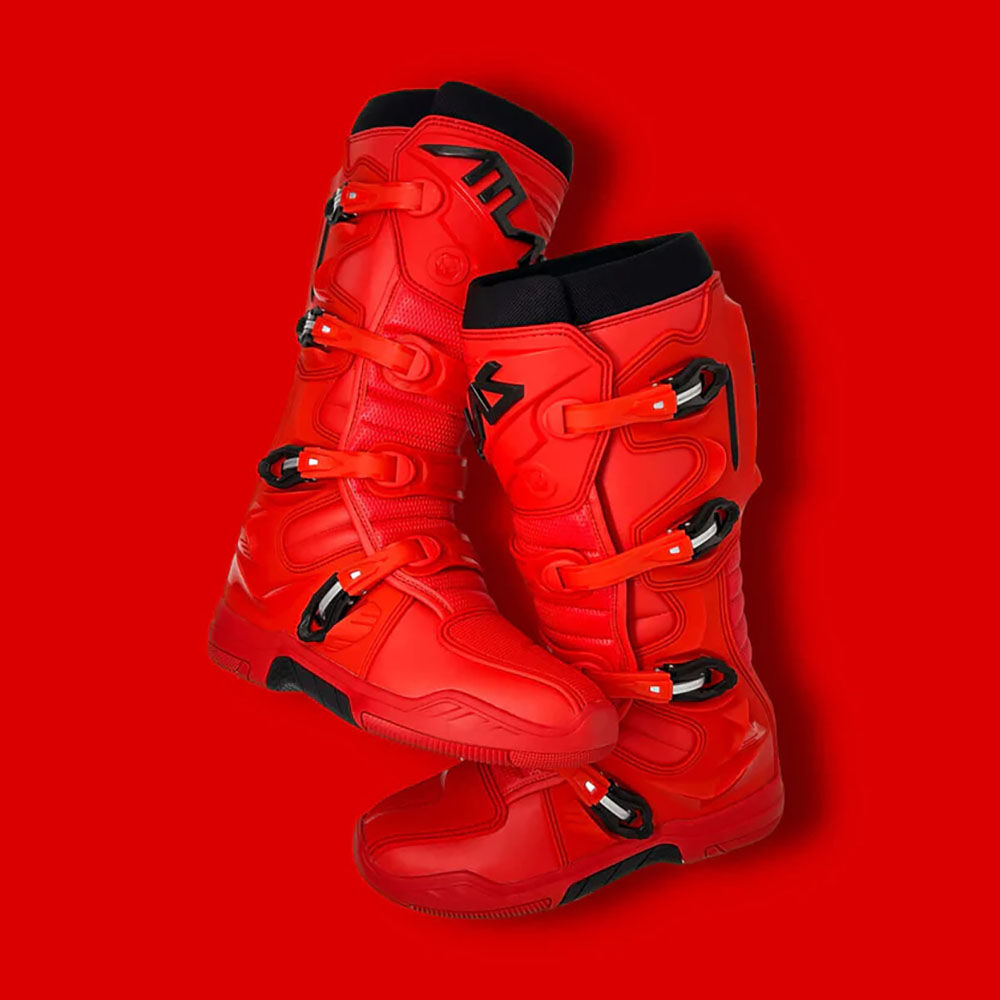 ATLAS TRACTION MX BOOTS - RED - Image 7