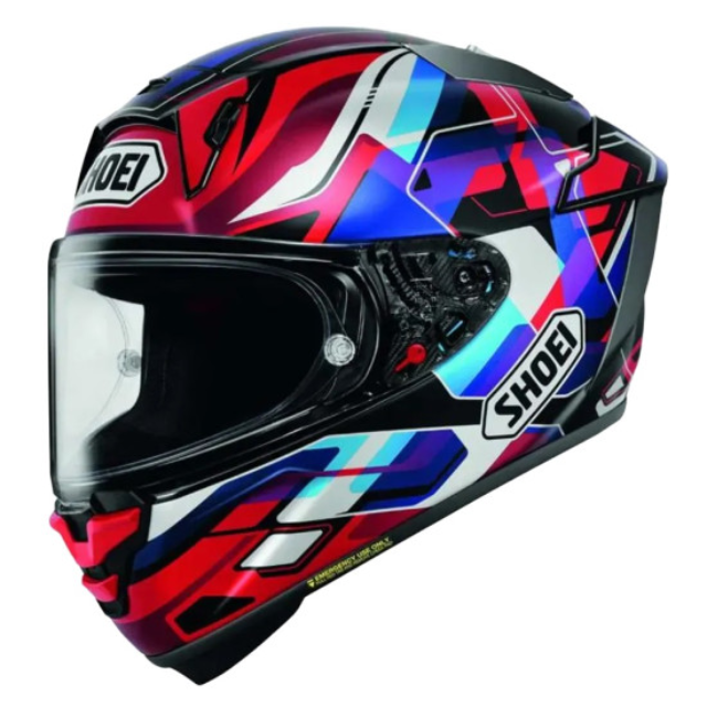 SHOEI X-SPR PRO VALION TC-10 HELMET - RED/BLUE