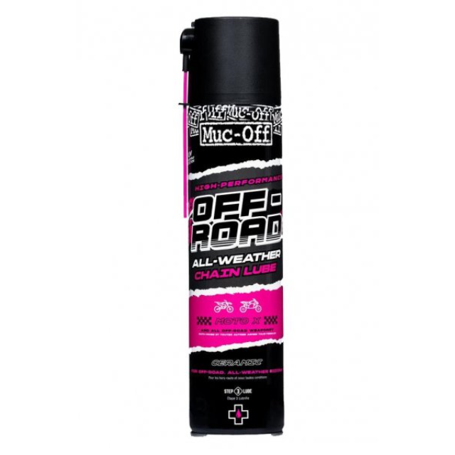 MUC-OFF MOTORCYCLE CHAIN LUBE OFF-ROAD ALL WEATHER 400ML