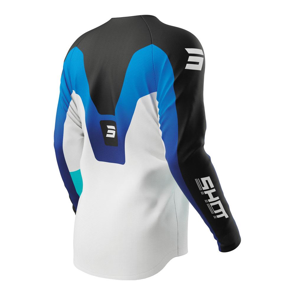 SHOT RACE GEAR DRAW KID STUCK MX JERSEY - BLUE - Image 2