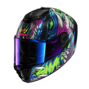 SHARK SPARTAN RD SHAYTAN HELMET – BLACK/GREEN/VIOLET