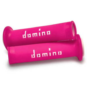 DOMINO A010 SLIM ROAD GRIPS – PINK/WHITE
