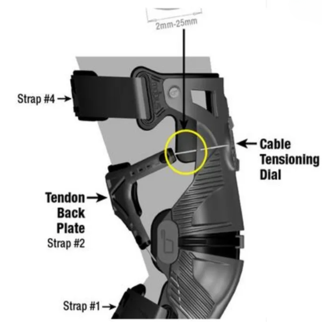 MOBIUS X8 KNEE BRACE - STORM GREY/BLACK - Image 2