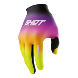 SHOT RACE GEAR DRAW KID MX GLOVES – PINK/NEON YELLOW